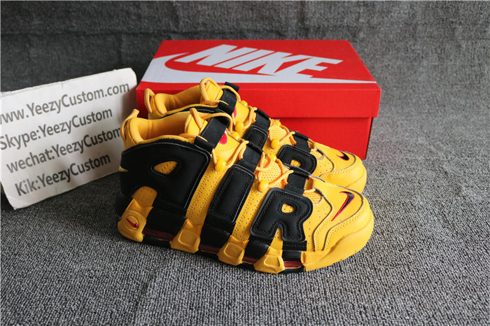 Authentic Nike Air Uptempo Black Yellow