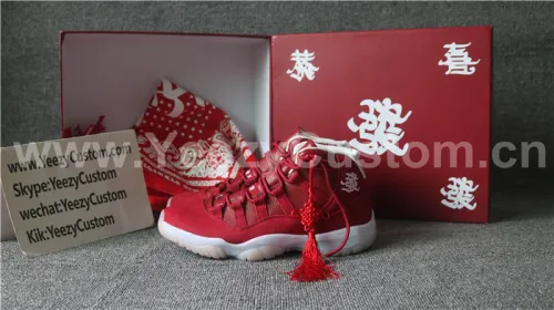 Authentic Air Jordan 11 Retro Red CNY
