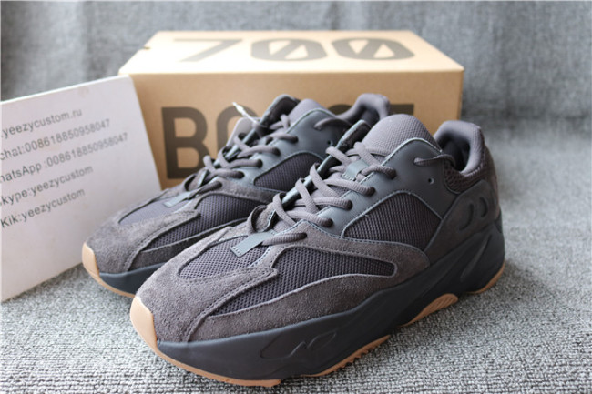 Authentic Adidas Yeezy Boost 700 Utility Black Women Shoes