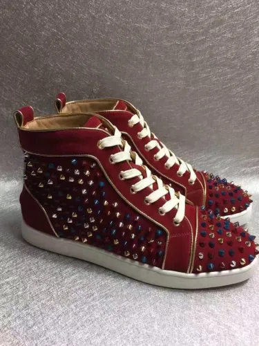 Super High End Christian Louboutin Flat Sneaker High Top(With Receipt) - 0043
