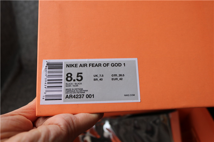 Authentic Nike Fear Of God Black