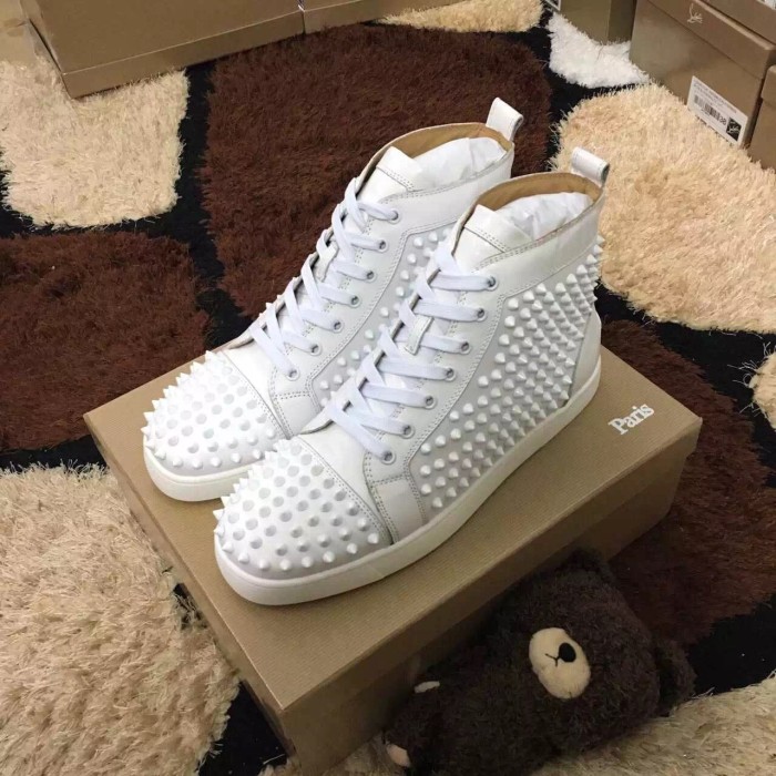 Super High End Christian Louboutin Flat Sneaker High Top(With Receipt) - 0162