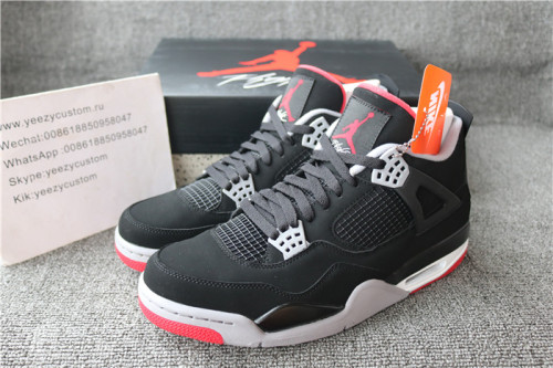 Authentic Air Jordan 4 OG Bred 2019