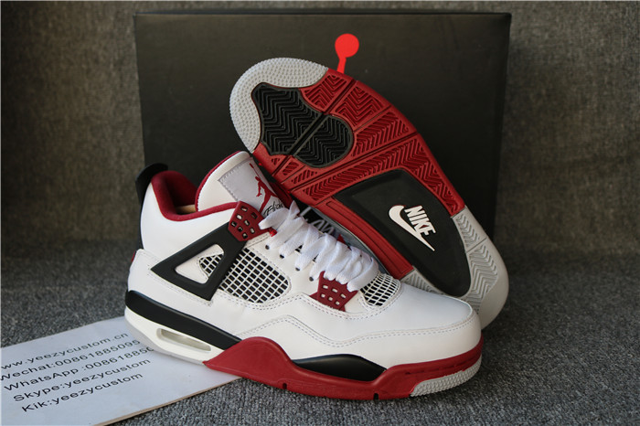 Authentic Air Jordan 4 Fire Red