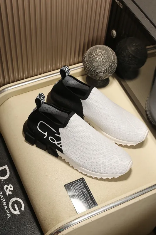 Dolce&Gabbana Studded Suede & Nylon Men and Women Sneakers-031