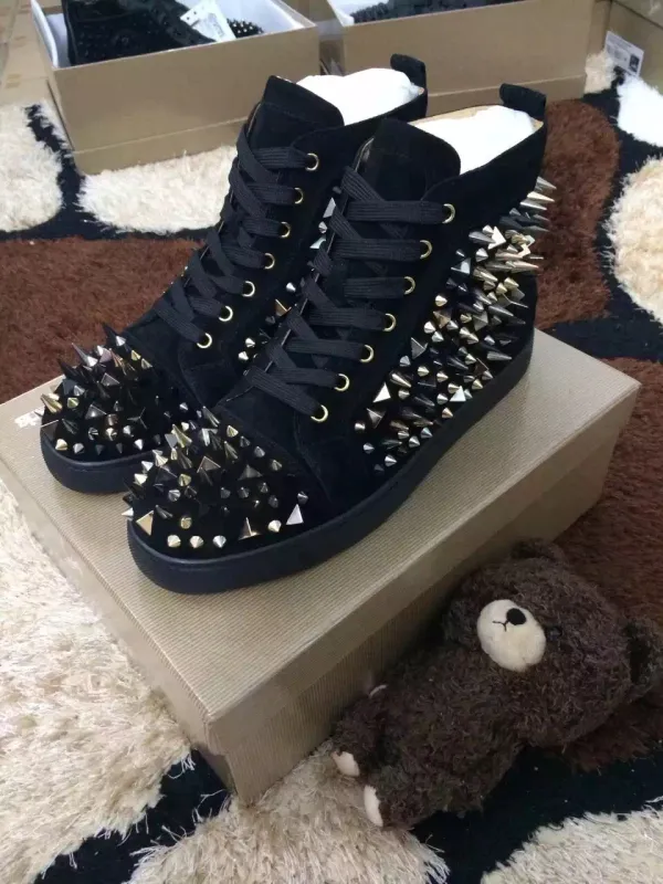Super High End Christian Louboutin Flat Sneaker High Top(With Receipt) - 0155