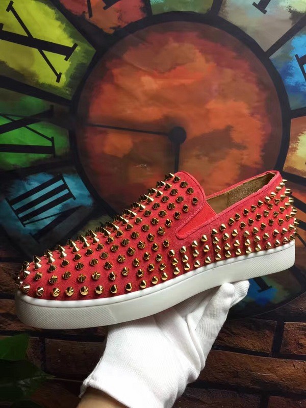 Super High End Christian Louboutin Flat Sneaker Low Top(With Receipt) - 0068
