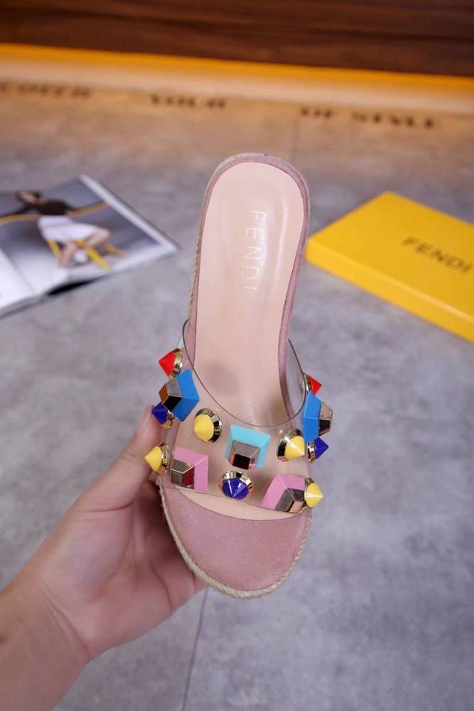 Fendi Slipper Women Shoes 0036