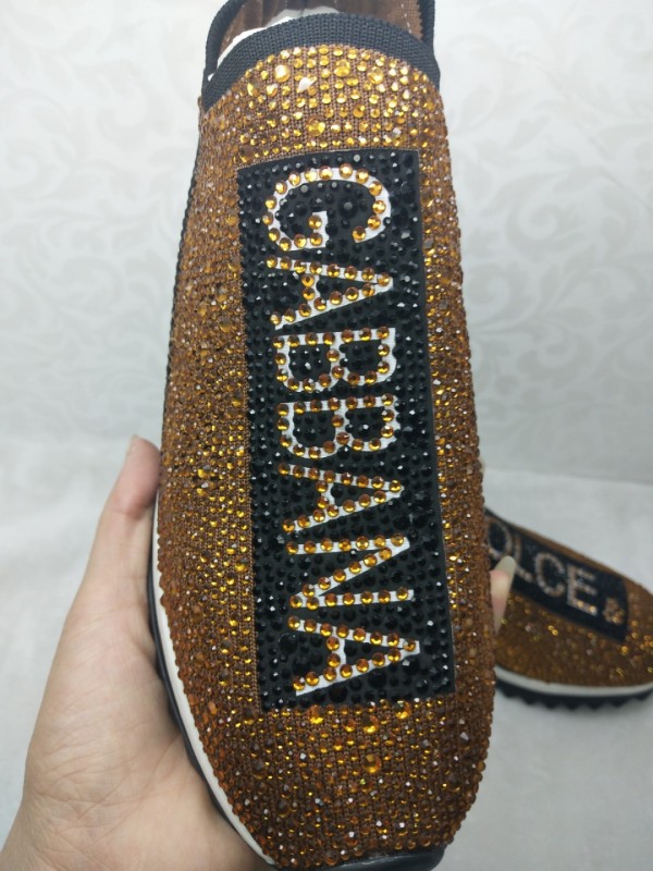 Dolce&Gabbana Studded Suede & Nylon Men and Women Sneakers-027