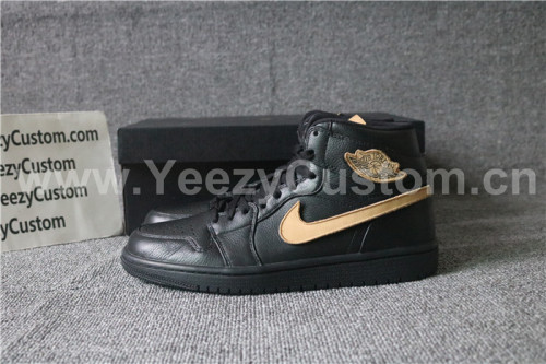 Authentic Air Jordan 1 Black Gold