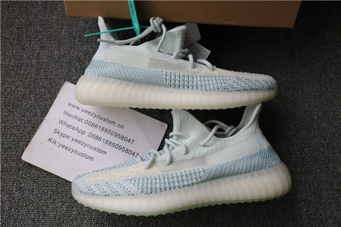Authentic Adidas Yeezy Boost 350 V2 Cloudy White Non Reflective Men Shoes