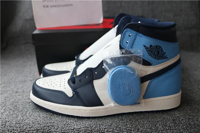 Authentic Air Jordan 1 Obsidian
