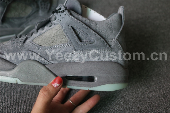 Authentic KAWS X Air Jordan 4 Cool Grey