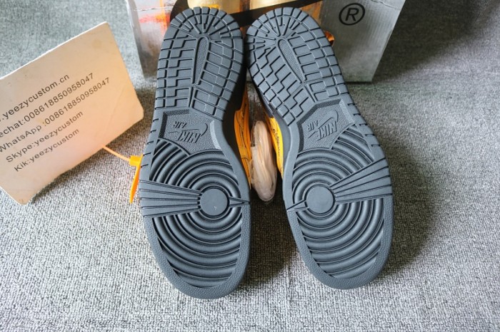 Authentic Off White X Nike rubber silver yellow