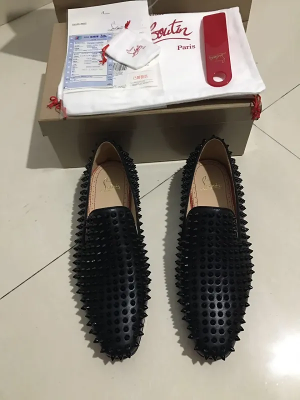 Super High End Christian Louboutin Flat Sneaker Low Top(With Receipt) - 0015