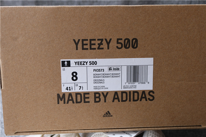 Authentic Adidas Yeezy Boost 500 Bone White Men Shoes