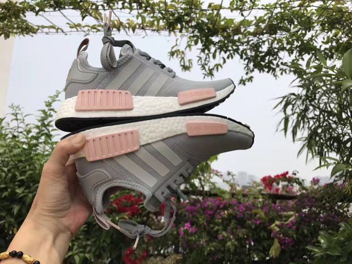 Authentic Adidas NMD R1 Grey Pink