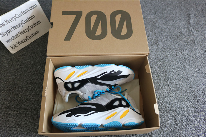 Authentic Adidas Kanye West Yeezy Wave Runner 700 University Blue