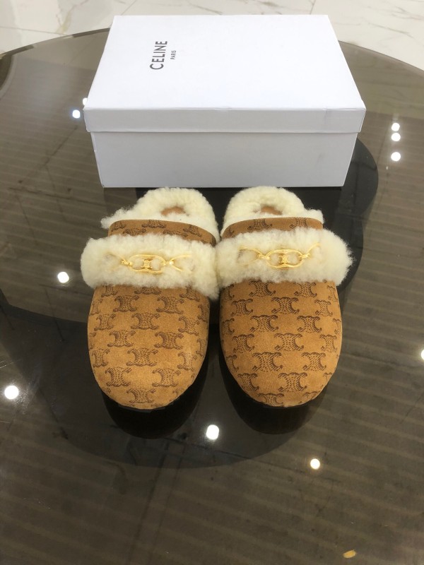CELINE Hairy slippers 001 (2021)