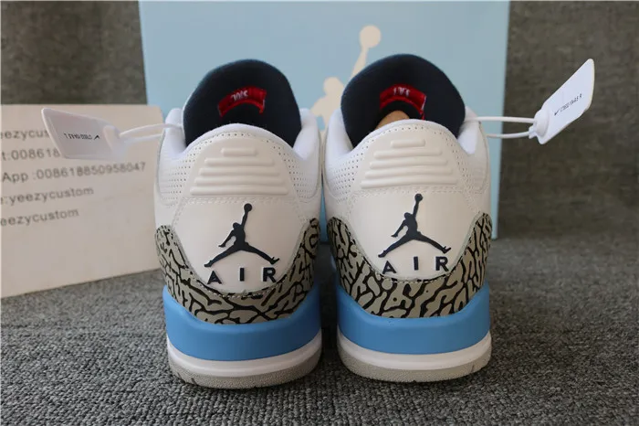 Authentic Nike Air Jordan 3 Retro UNC