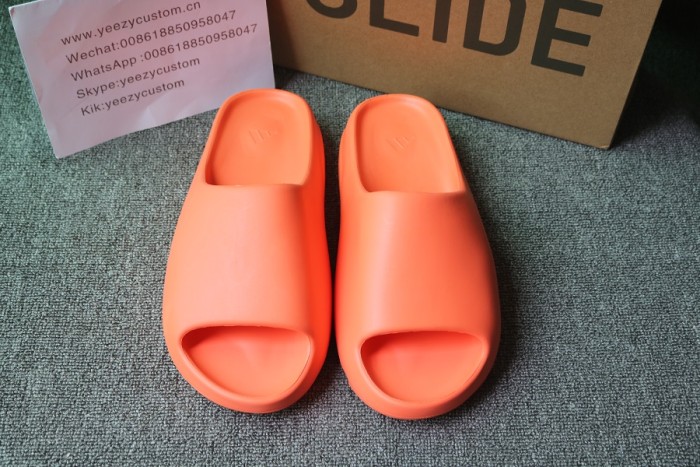 Authentic Adidas Yeezy Slide Tangerine