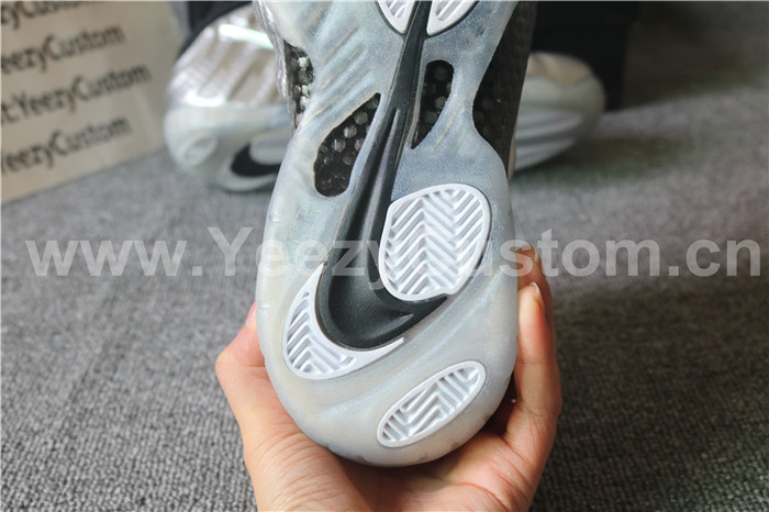 Authentic Nike Air Foamposite One  Silver Surfer