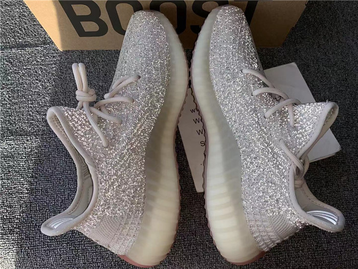 Authentic Adidas Yeezy Boost 350 V2 Citrin Reflective Women Shoes