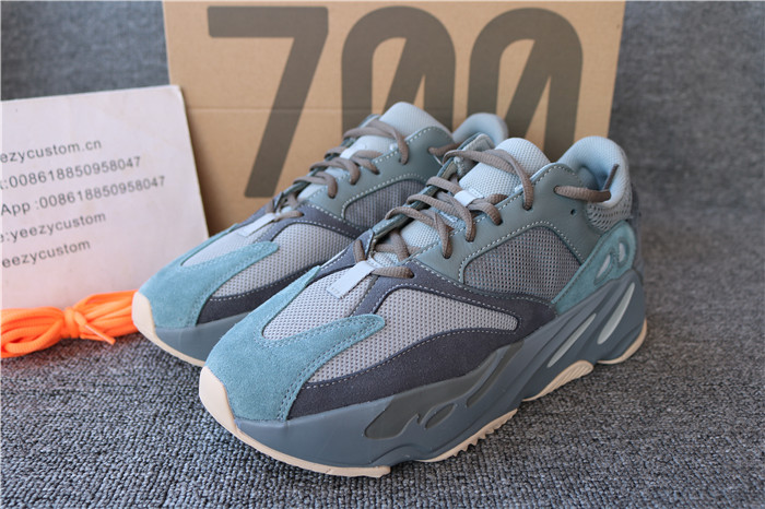 Authentic Adidas Yeezy Boost 700 Real Blue Women Shoes