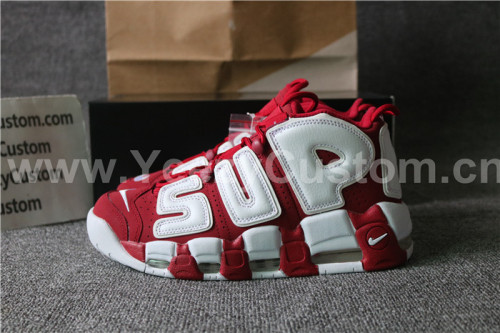 Supreme X Nike Air More Uptempo Suptempo Red