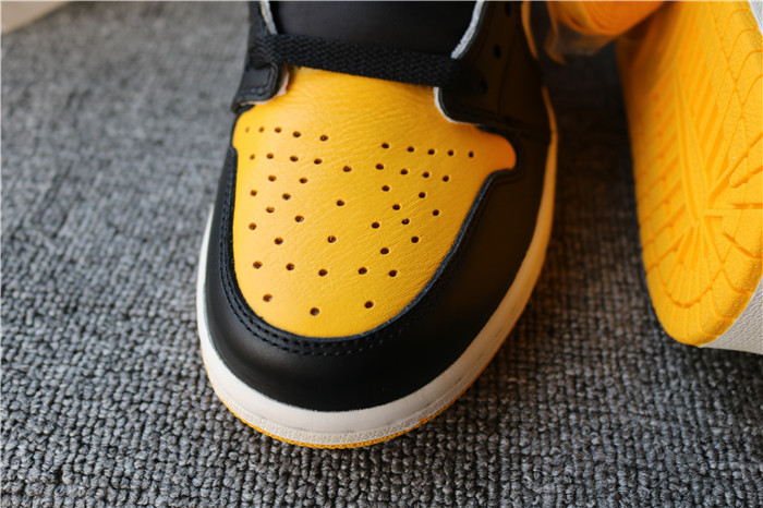 Authentic Air Jordan 1 Yellow Toe