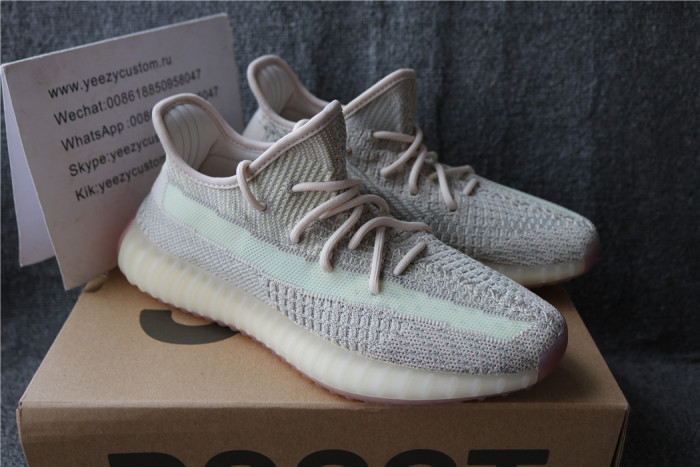 Authentic Adidas Yeezy Boost 350 V2 Citrin Non Reflective Men Shoes