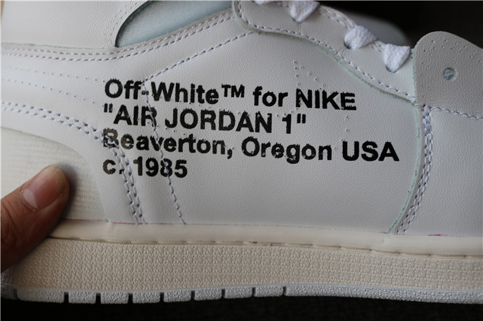 Authentic Off White Jordan 1 White