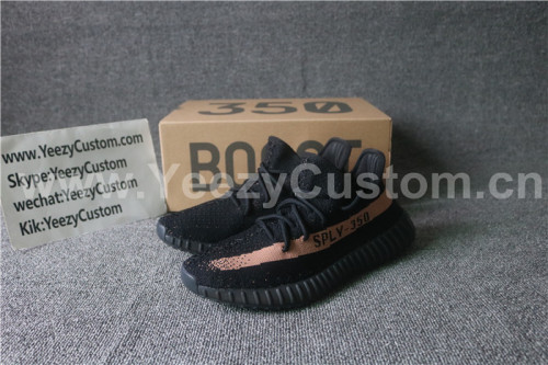 Authentic Adidas Yeezy Boost 350 V2 Core Black/Copper GS