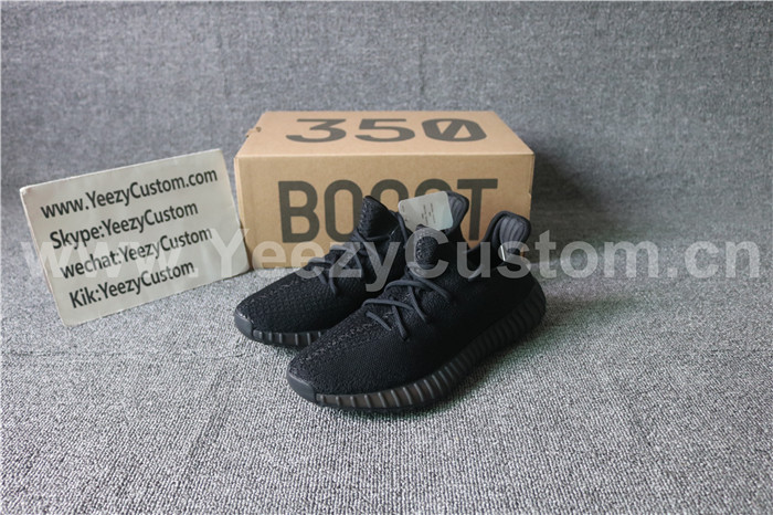 Authentic Adidas Yeezy Boost 350 V2 Triple Black GS
