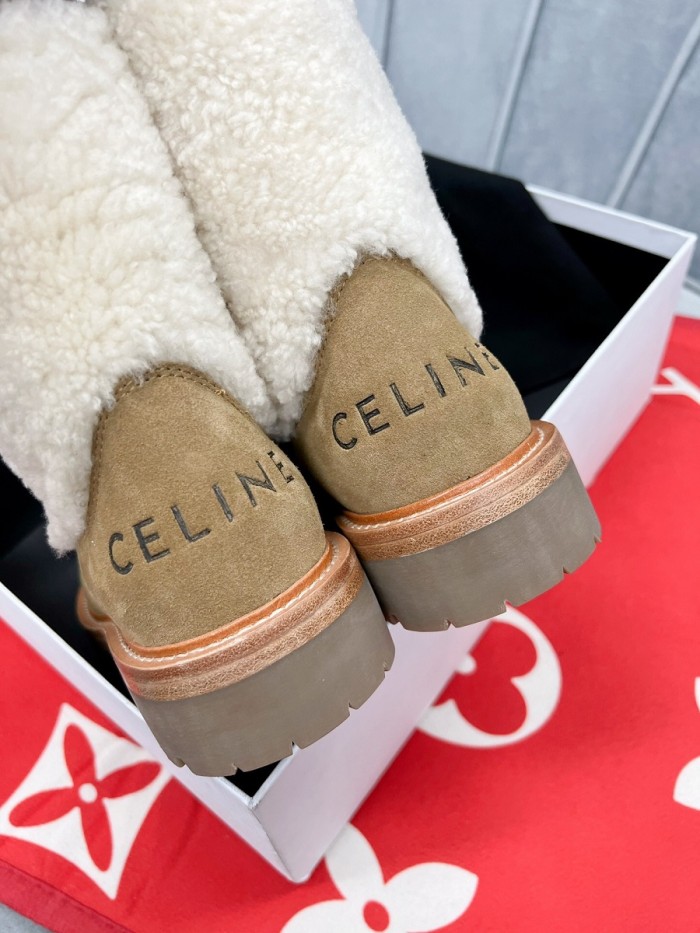 Celine Hairy slippers Women Shoes 003（2021）