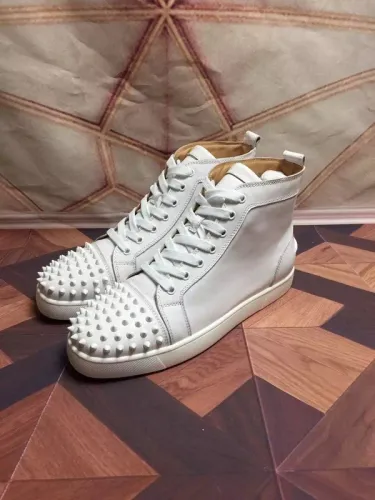 Super High End Christian Louboutin Flat Sneaker High Top(With Receipt) - 0093