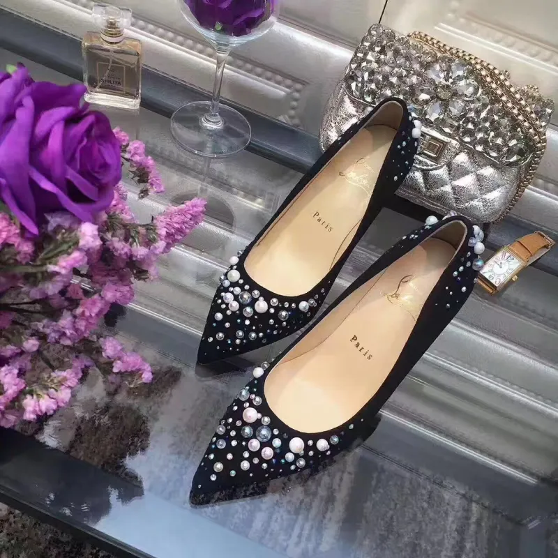 Super High End Christian Louboutin Women Wedge Heel-0010