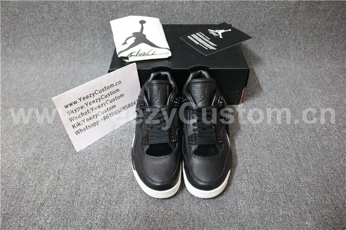 Authentic Air Jordan 4 Premium “Black”