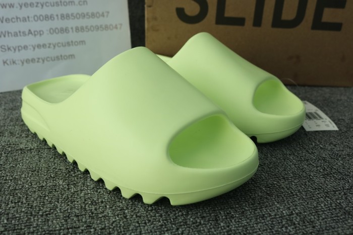 Authentic Adidas Yeezy Slide Glow Green