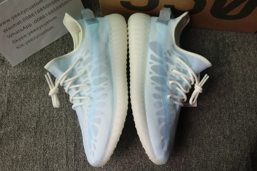 Authentic Adidas Yeezy Boost 350 V2 Mono Ice Men Shoes