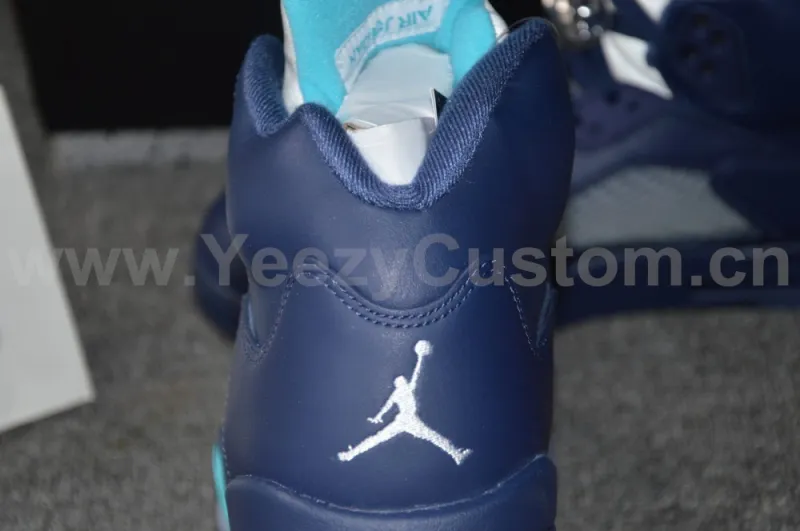 Authentic Air Jordan 5 Midnight Navy Blue