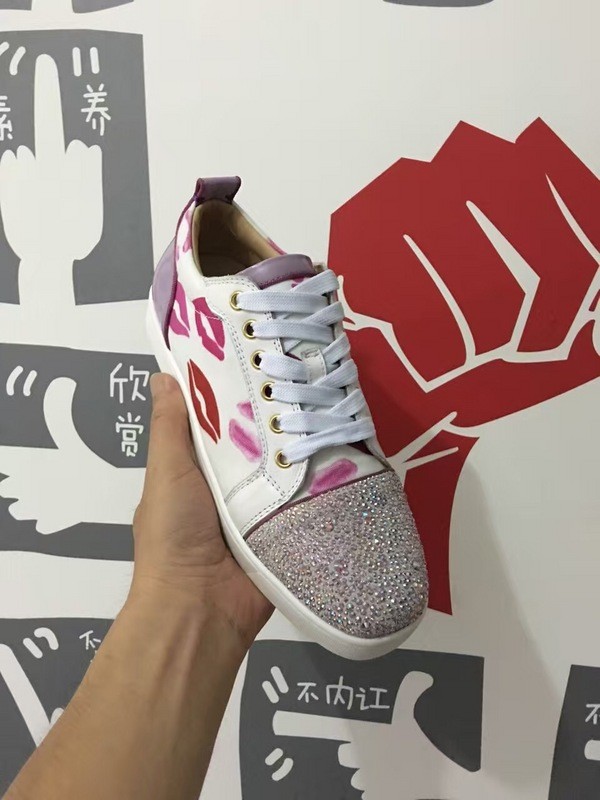 Super High End Christian Louboutin Flat Sneaker Low Top(With Receipt) - 0043