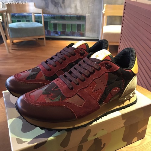 Valentino Studded Suede & Nylon Men and Women Sneakers-049