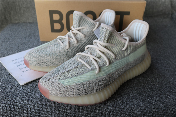 Authentic Adidas Yeezy Boost 350 V2 Citrin Reflective Women Shoes