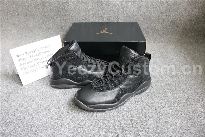 Authentic Air Jordan 10  OVO  Black