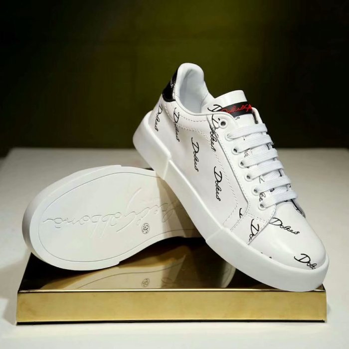 Dolce&Gabbana Studded Suede & Nylon Men and Women Sneakers-019