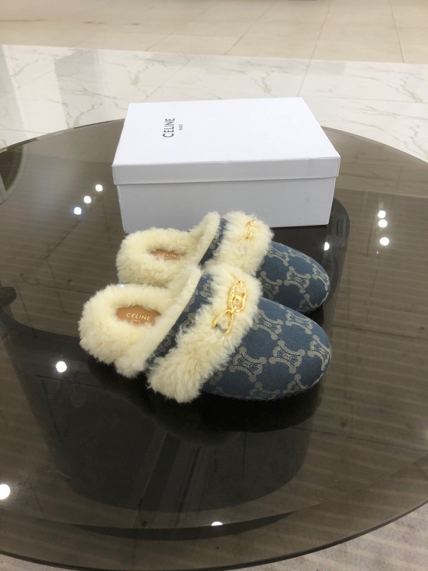 CELINE Hairy slippers 004 (2021)