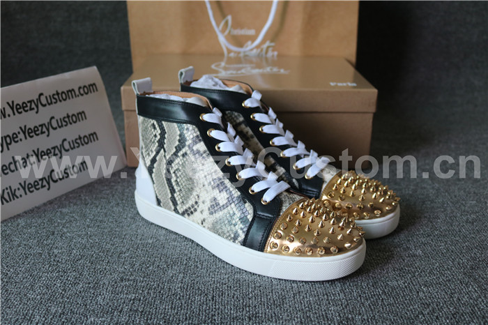 Super High End Christian Louboutin Flat Sneaker High Top(With Receipt) - 0017