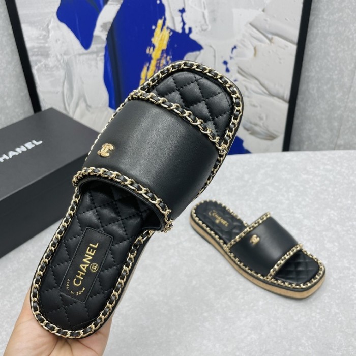 Chanel Slippers Women shoes 0018 (2022)