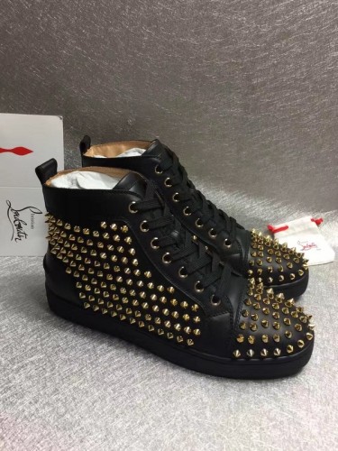 Super High End Christian Louboutin Flat Sneaker High Top(With Receipt) - 0082